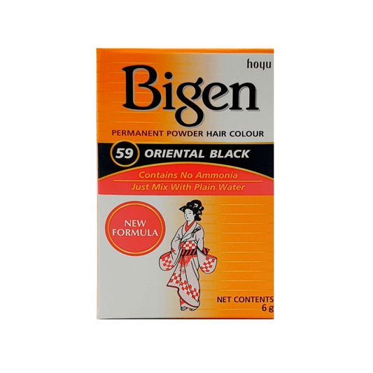 Bigen Permanent Powder Hair Colour 59 Oriental Black 6g - CosFair GmbH