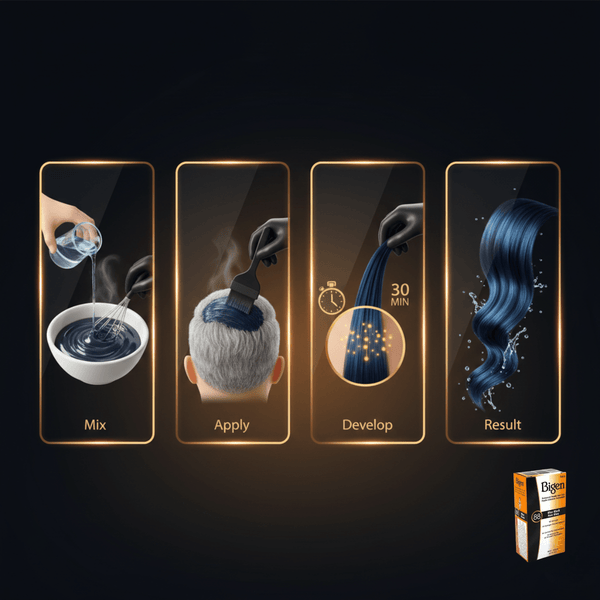 Bigen Permanent Powder Hair Colour 88 - Blue Black - CosFair GmbH