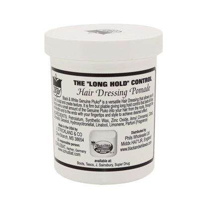 Black &amp; White Genuine Pluko Hair Dressing Pomade 200g - CosFair GmbH