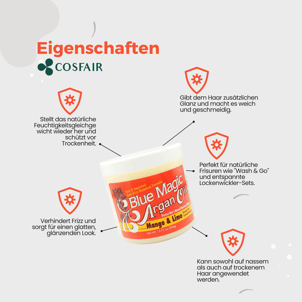Blue Magic Argan Oil Mango &amp; Lime Conditioner 340g - CosFair GmbH