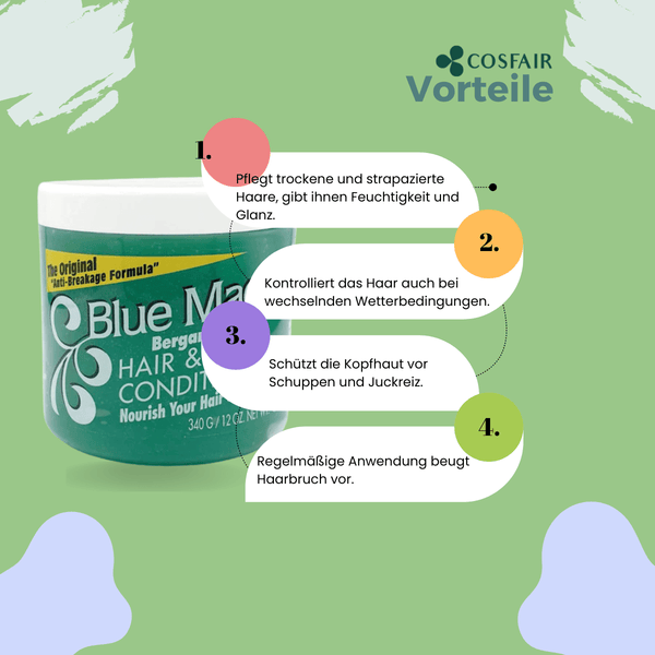 Blue Magic Bergamot Hair &amp; Scalp Conditioner 340g - CosFair GmbH