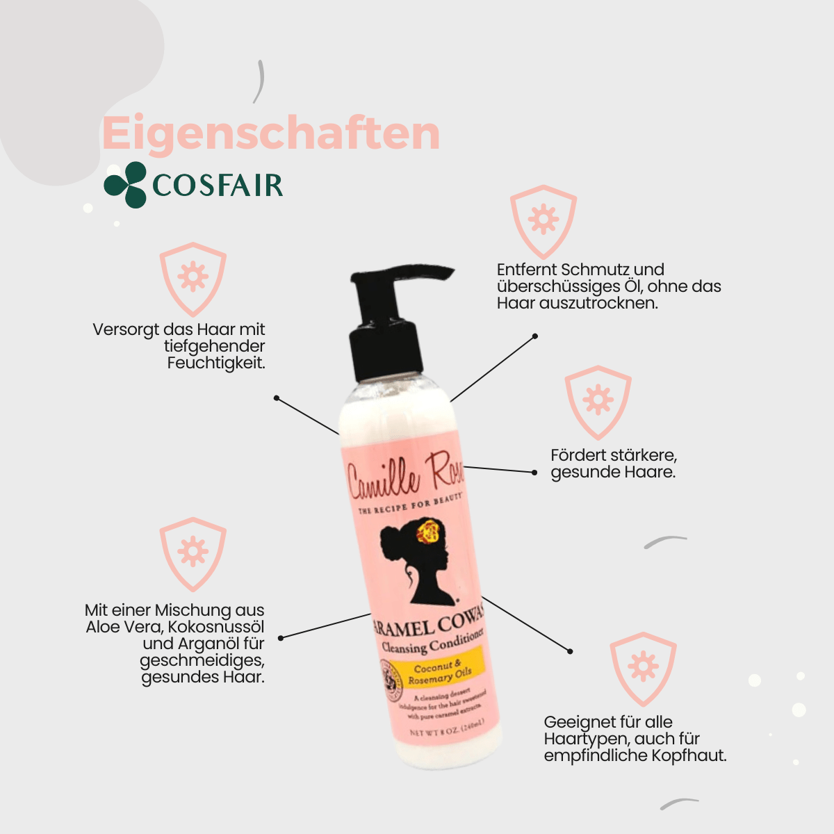 Camille Rose Caramel Co - wash Cleansing Conditioner 240ml - CosFair GmbH