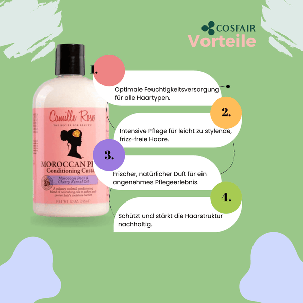 Camille Rose Moroccan Pear Conditioning Custard 355ml - CosFair GmbH