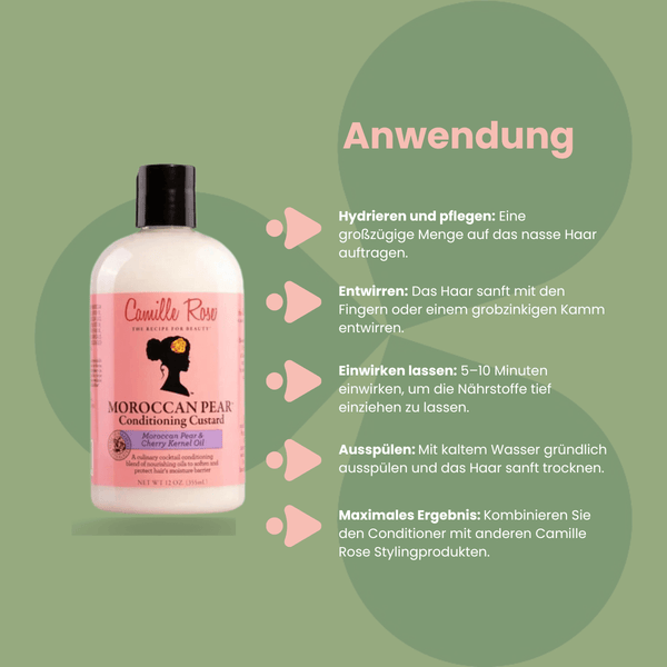 Camille Rose Moroccan Pear Conditioning Custard 355ml - CosFair GmbH