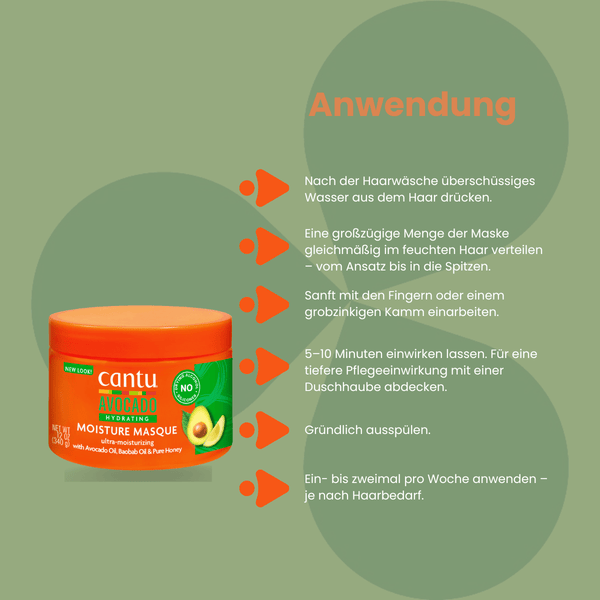 Cantu Avocado Hydrating Hair Masque 340 g - CosFair GmbH