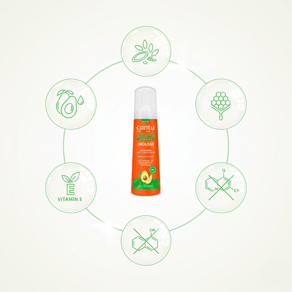 Cantu Avocado Hydrating Styling Mousse 248 ml - CosFair GmbH