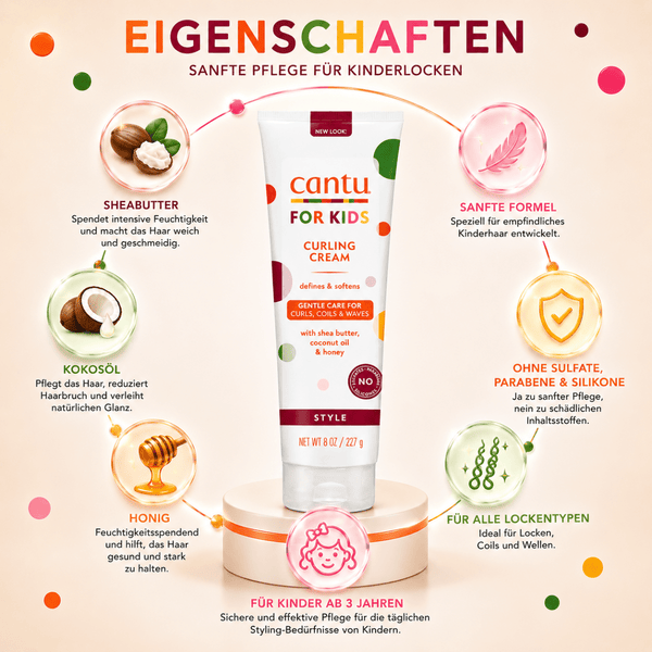 Cantu Care for Kids Curling Cream - 236ml - CosFair GmbH
