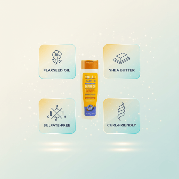 Cantu Flaxseed & Shea Butter Smoothing Shampoo 400ml - CosFair GmbH