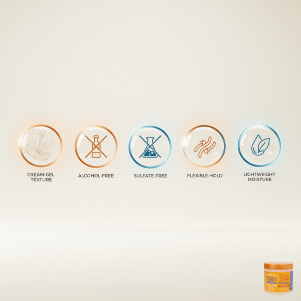 Cantu Flaxseed Smoothing Cream Gel 453g - CosFair GmbH