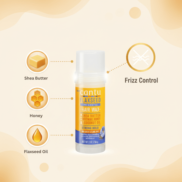 Cantu Flaxseed Smoothing Hair Wax Strong Hold 56 g - CosFair GmbH