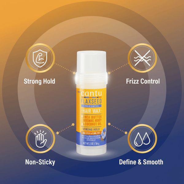 Cantu Flaxseed Smoothing Hair Wax Strong Hold 56 g - CosFair GmbH