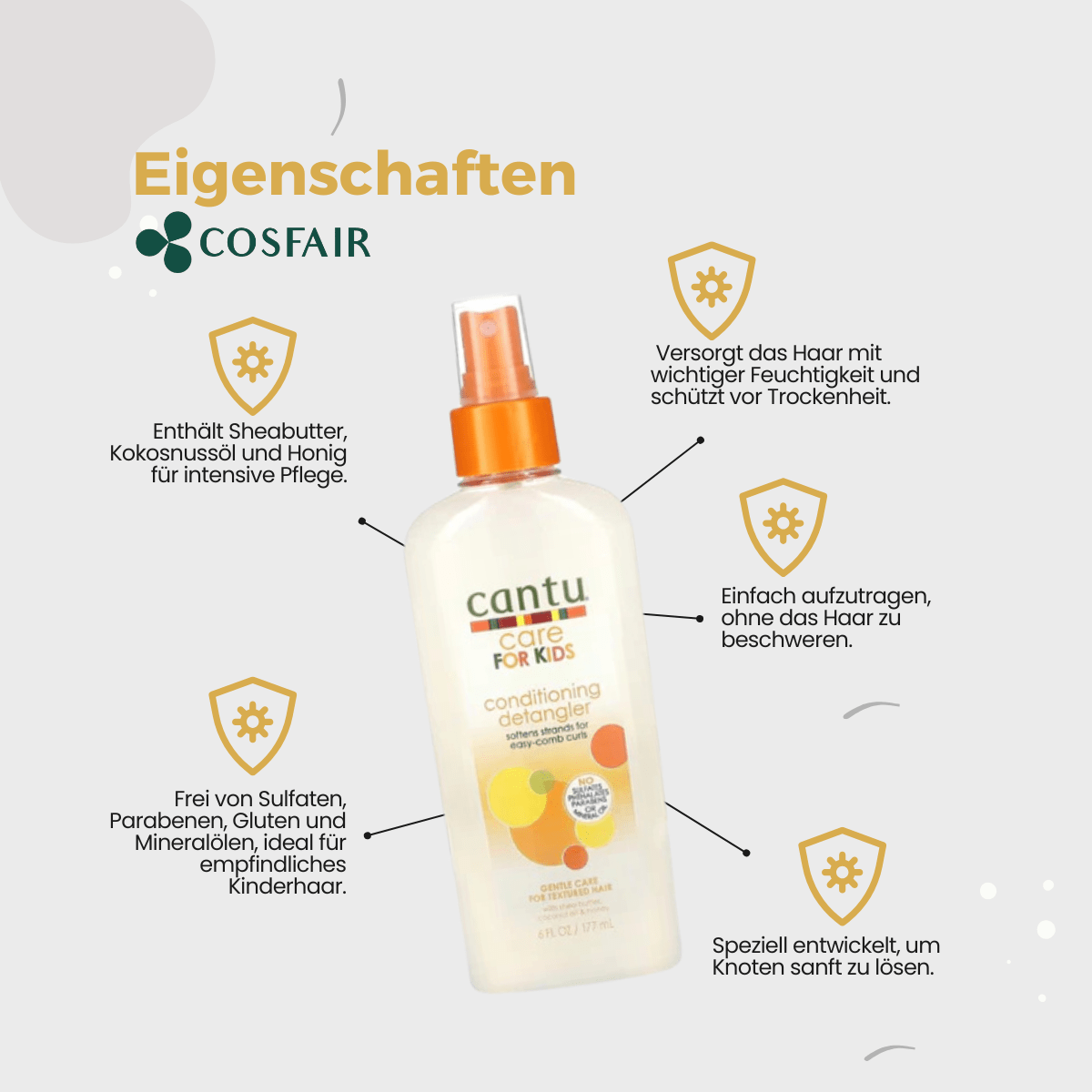 Cantu Kids Conditioning Detangler Spray 177ml - CosFair GmbH