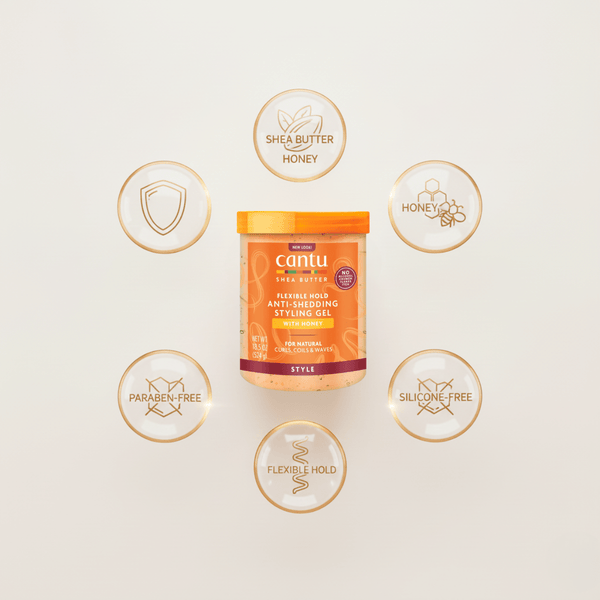 Cantu Shea Butter Anti - Shedding Styling Gel Honey 524g - CosFair GmbH