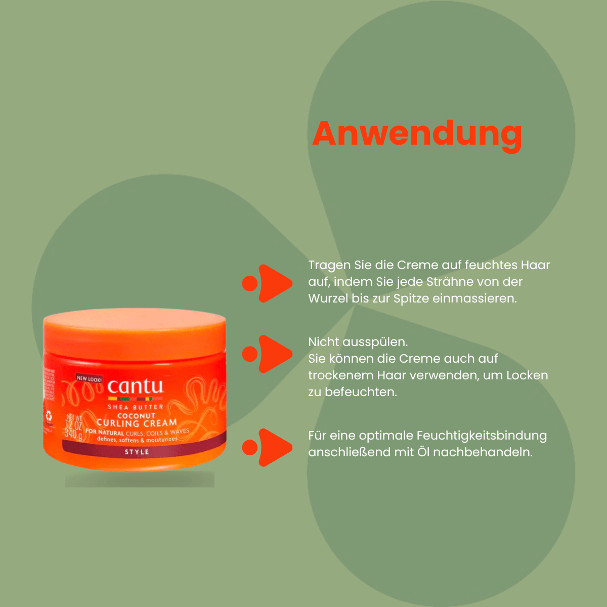 Cantu Shea Butter Coconut Curling Cream 340g - CosFair GmbH