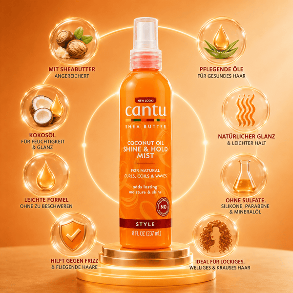 Cantu Shea Butter Coconut Oil Shine & Hold Mist - 237ml - CosFair GmbH