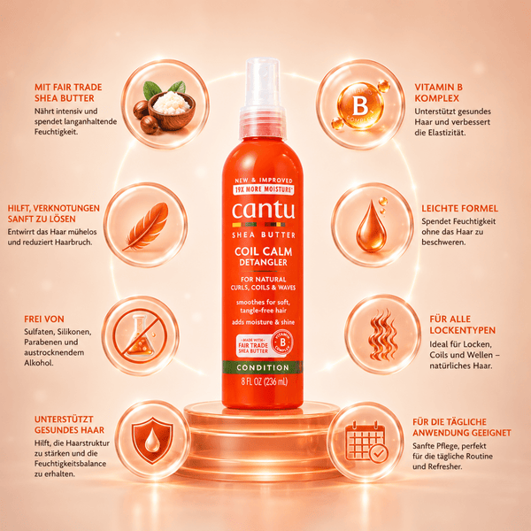 Cantu Shea Butter Coil Calm Detangler - 236ml - CosFair GmbH