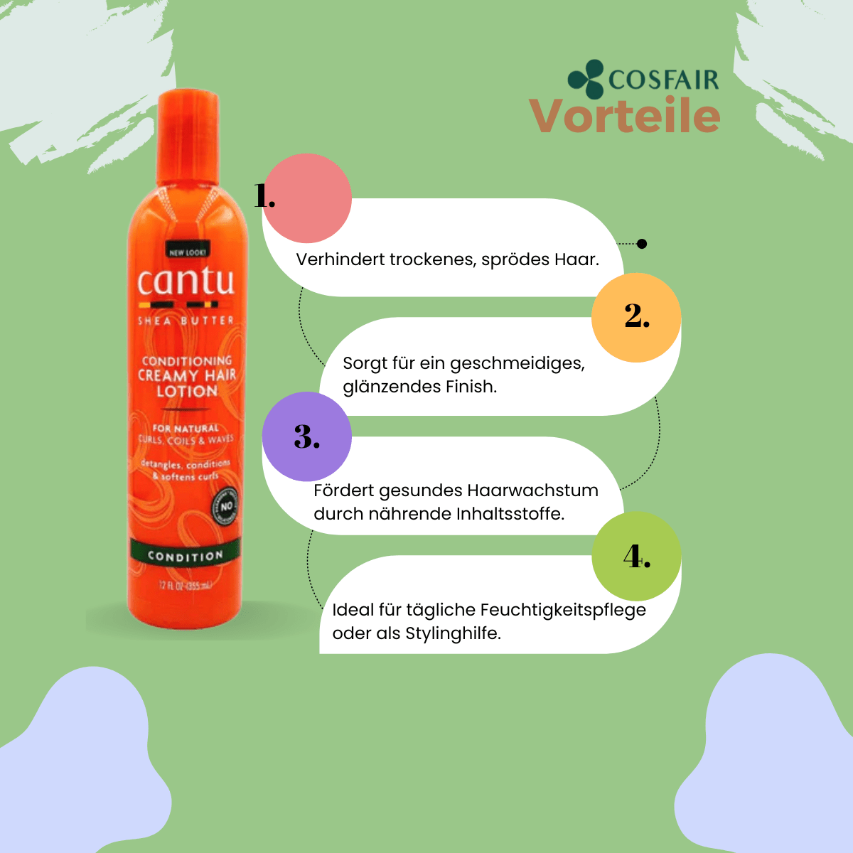 Cantu Shea Butter Conditioning Hair Lotion 355ml - CosFair GmbH