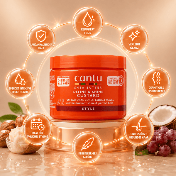 Cantu Shea Butter Define & Shine Custard - 354ml - CosFair GmbH