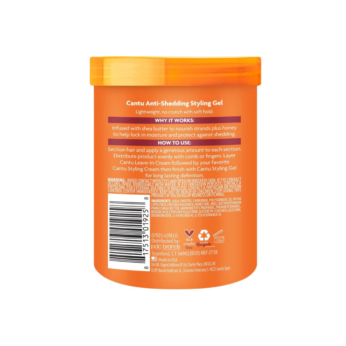 Cantu Shea Butter Flexible Hold Anti - Shedding Styling Gel 524g - CosFair GmbH