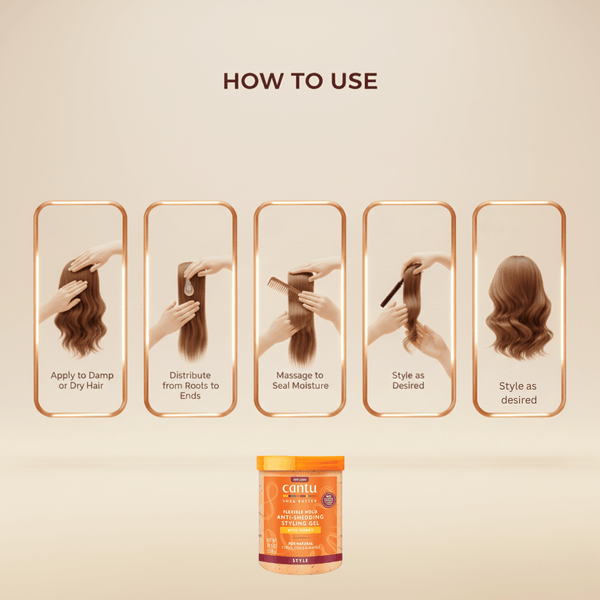 Cantu Shea Butter Flexible Hold Anti - Shedding Styling Gel 524g - CosFair GmbH