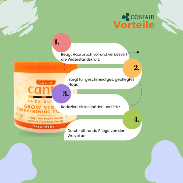 Cantu Shea Butter Grow Strong Strengthening Treatment 173g - CosFair GmbH
