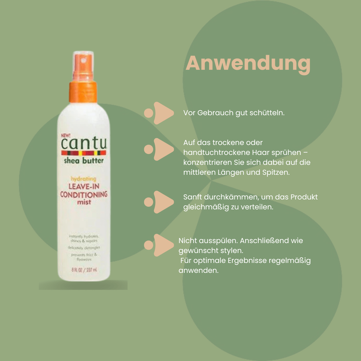 Cantu Shea Butter Hydrating Leave - in Conditioning Mist 237ml - CosFair GmbH