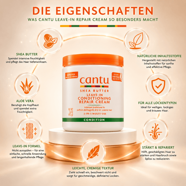 Cantu Shea Butter Leave - in Conditioning Repair Cream - 453g - CosFair GmbH