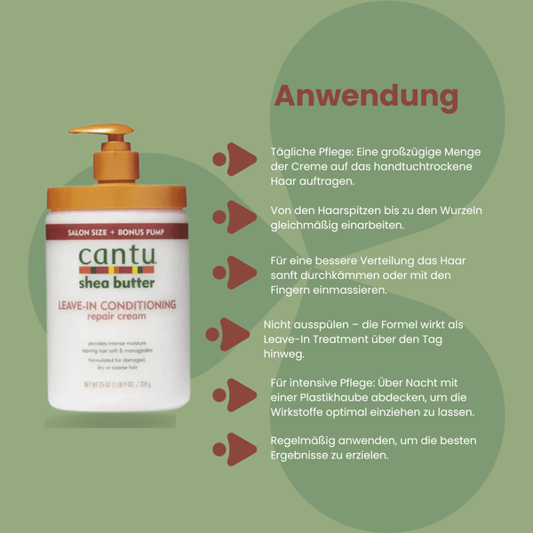 Cantu Shea Butter Leave - in Conditioning Repair Cream - BONUS Size - CosFair GmbH