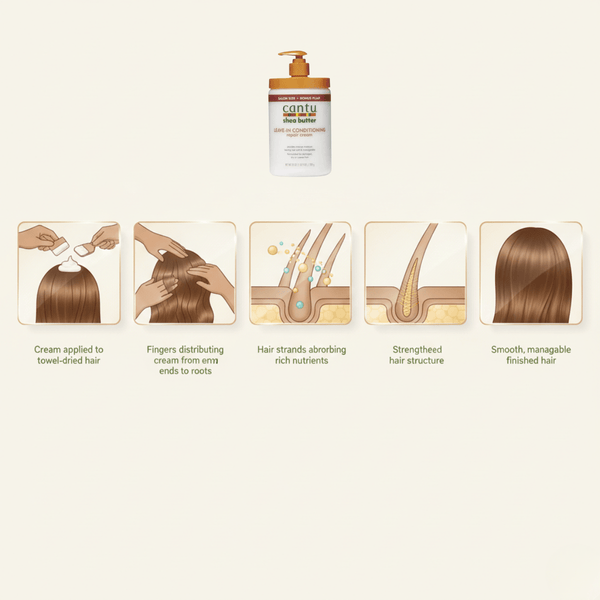 Cantu Shea Butter Leave - in Conditioning Repair Cream - BONUS Size - CosFair GmbH