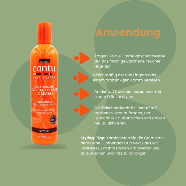 Cantu Shea Butter Moisturizing Curl Activator Cream 355ml - CosFair GmbH