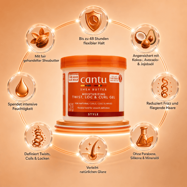 Cantu Shea Butter Moisturizing Twist & Lock Gel - 370g - CosFair GmbH