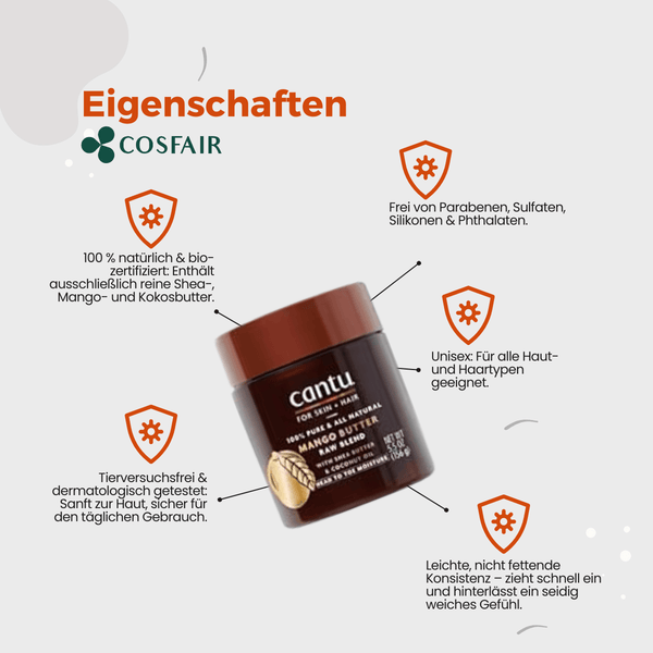 Cantu Skin + Hair Mango Butter Raw Blend - CosFair GmbH