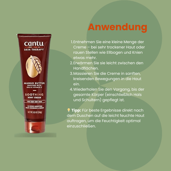 Cantu Skin Therapy Mango Butter Soothing Body Cream - CosFair GmbH