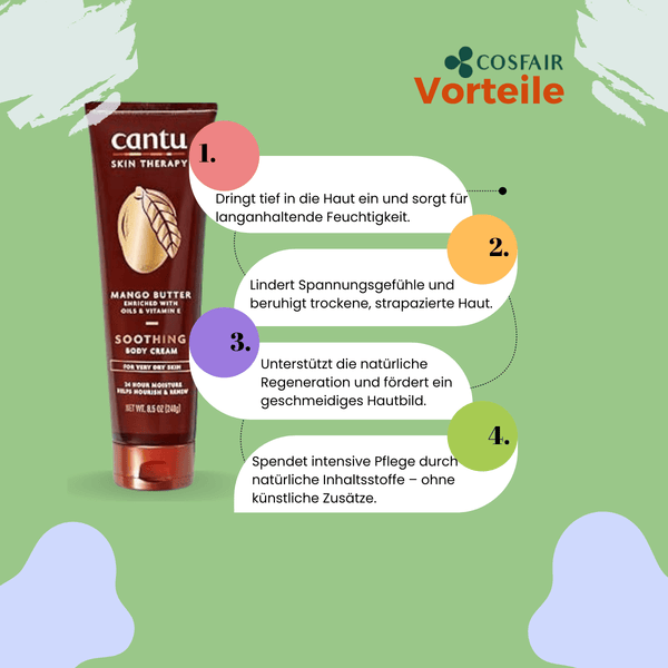 Cantu Skin Therapy Mango Butter Soothing Body Cream - CosFair GmbH