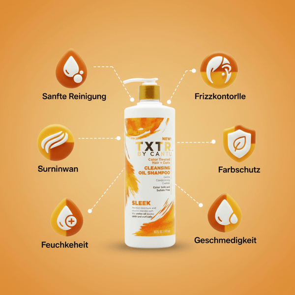 Cantu TXTR Cleansing Oil Shampoo 473 ml - CosFair GmbH