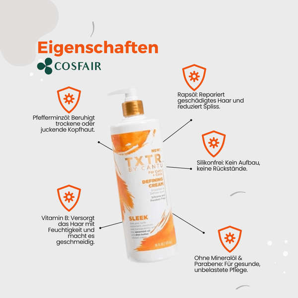 Cantu TXTR For Curls + Coils Defining Cream 473ml - CosFair GmbH