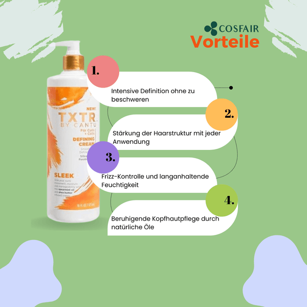 Cantu TXTR For Curls + Coils Defining Cream 473ml - CosFair GmbH