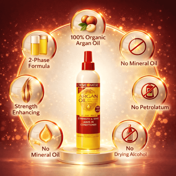 Creme of Nature Argan Oil Strength & Shine Leave - in Conditioner 250 ml - CosFair GmbH