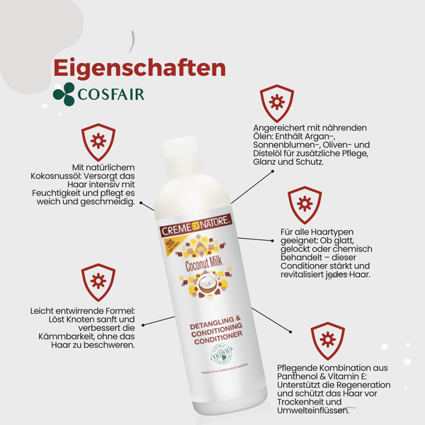 Creme of Nature Coconut Milk Detangling Conditioner 354ml - CosFair GmbH