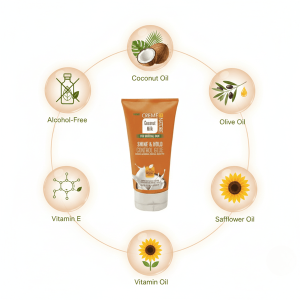 Creme of Nature Coconut Milk Shine & Hold Control Glue 150ml - CosFair GmbH
