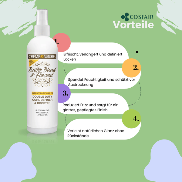 Creme of Nature Double Duty Curl Definer & Booster 355ml - CosFair GmbH