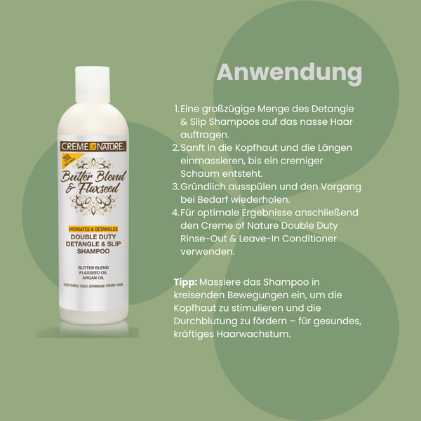 Creme of Nature Double Duty Detangle & Slip Shampoo 355ml - CosFair GmbH