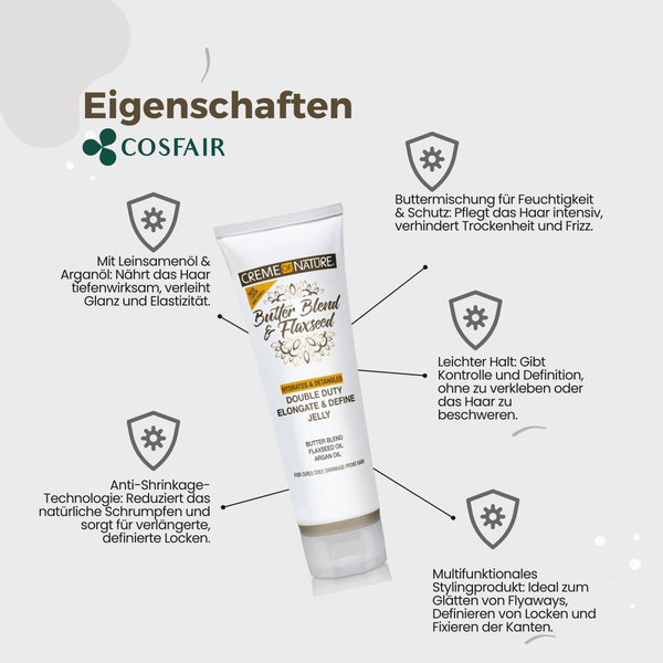 Creme of Nature Double Duty Elongate & Define Jelly 248ml - CosFair GmbH