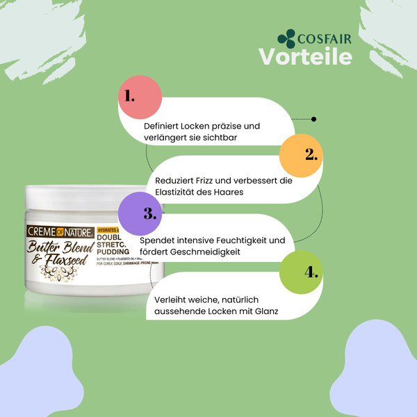 Creme of Nature Double Duty Stretch & Define Pudding 326g - CosFair GmbH