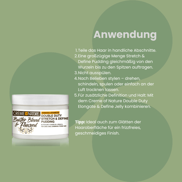Creme of Nature Double Duty Stretch & Define Pudding 326g - CosFair GmbH