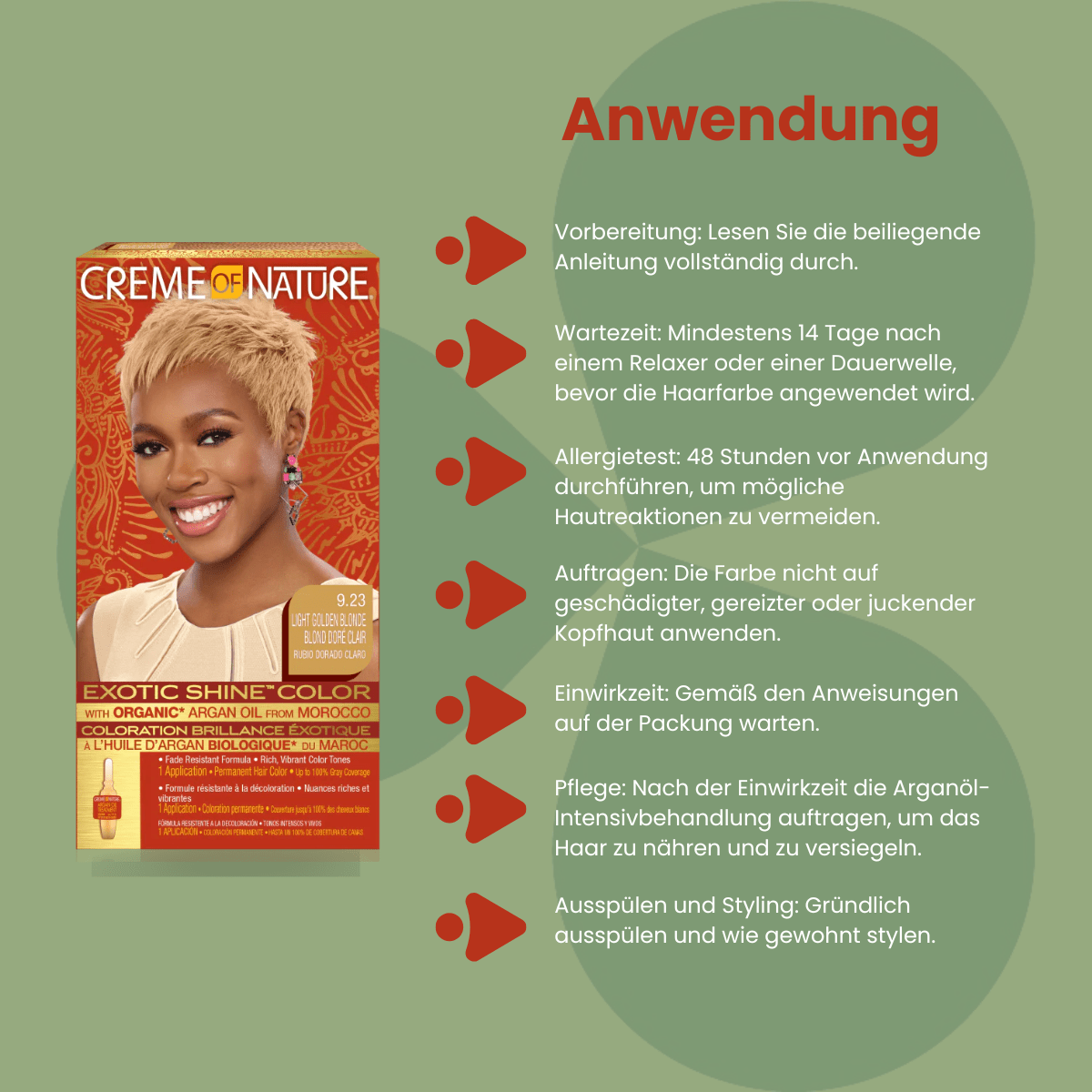 Creme Of Nature Exotic Shine Light Golden Blonde - 9.23 - CosFair GmbH