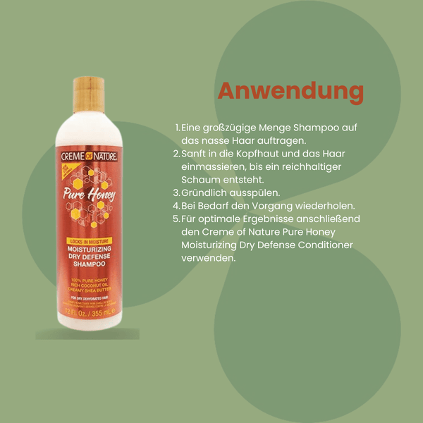 Creme of Nature Pure Honey Moisturizing Dry Defense Shampoo 355ml - CosFair GmbH