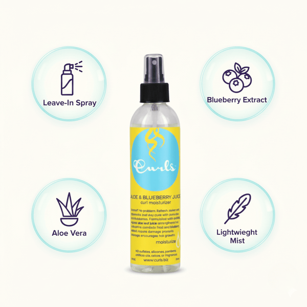 Curls Aloe Blueberry Juice Curl Moisturizer Hair Spray 236ml - CosFair GmbH