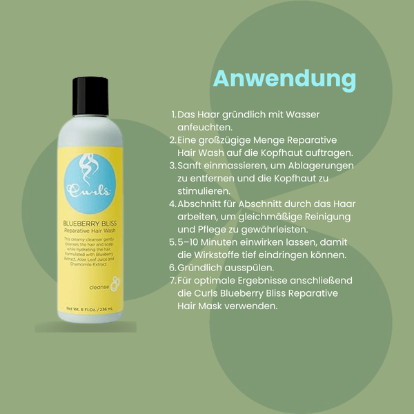 Curls Blueberry Bliss Reparative Hair Wash 236ml - CosFair GmbH