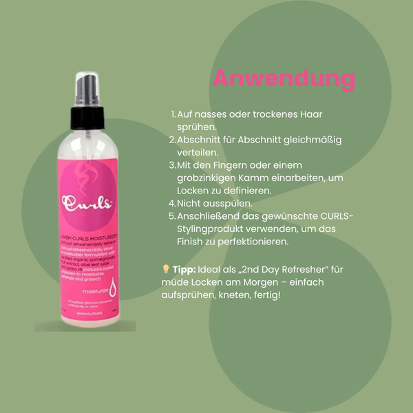 Curls Lavish Curls Moisturizer 2nd Curl Refresher Daily Leave - in 240ml - CosFair GmbH